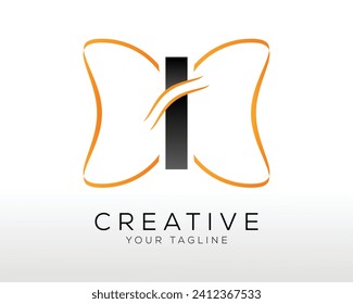 
Plantilla de diseño de logotipo de carta I