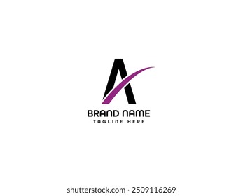 Um modelo de design de logotipo de letra