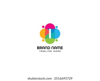 I letter Logo Design Template