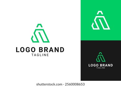 Letter a logo design template