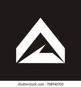 A letter logo design template