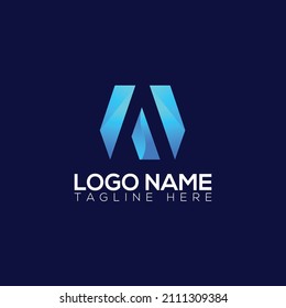 A letter logo design template for all kind of use