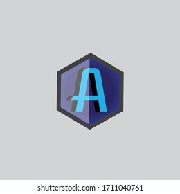 The A letter logo design. template, clean vector design for a brand identity.