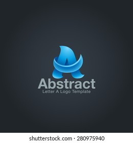 Letter A Logo design template. Corporate branding identity