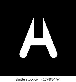 Letter A logo design template element. Minimal unique modern creative trendy business initial based icon logo. Vector illustration. Abstract template. Creative letter.