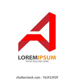 Letter A logo, Design Template Element, vector illustration