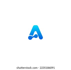 Elementos de plantilla de diseño de logotipo de letras. Logo de la letra digital abstracta moderna. Ilustración vectorial.