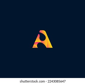 Elementos de plantilla de diseño de logotipo de letras. Logo de la letra digital abstracta moderna. Ilustración vectorial.