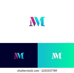 letter logo design template elements. Modern abstract digital alphabet letter logo. Vector illustration.