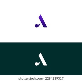 A letter logo design template elements. AA Modern abstract digital alphabet letter logo. Vector illustration. New Modern logo.