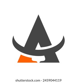 Letter A logo design template elements