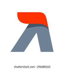 A letter logo design template. Fast speed vector unusual letter. Vector design template elements for your application or company.