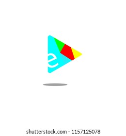 letter logo design template , future technology vector illustration