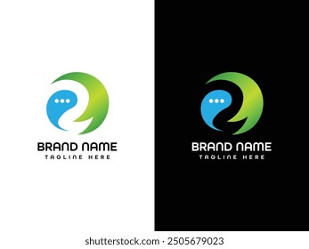 Monograma de Plantilla de diseño de logotipo de carta