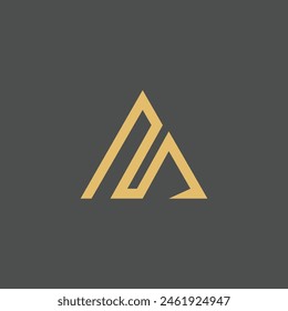 Letter A Logo Design Vorlage Premium Vektorgrafik