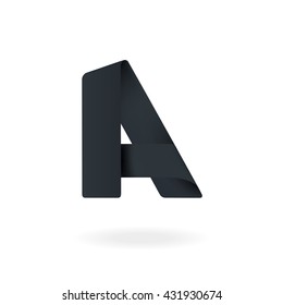 Letter A logo design template. Stylish vector icon
