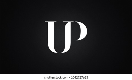 UP Letter Logo Design Template Vector