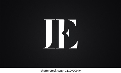 IE Letter Logo Design Template Vector