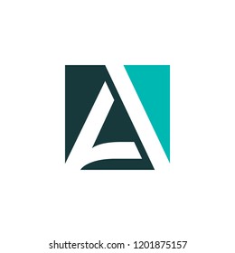 A letter logo design template vector