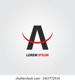 Letter A logo design template vector