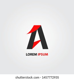 Letter A logo design template vector