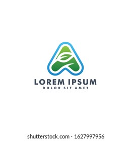 Letter A logo design template vector 