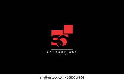 SO Letter Logo Design Template Vector