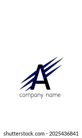 Letter A logo design template. Vector