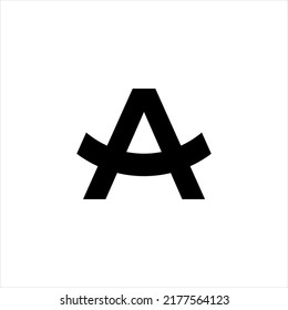 Letter A logo design template vector sign. monogram A icon