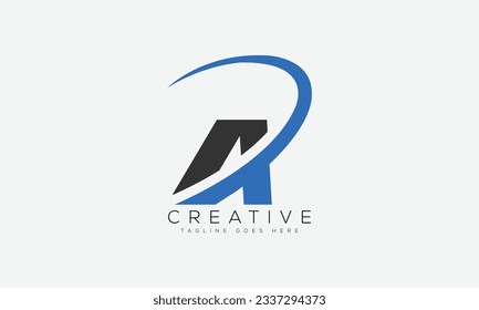 Letter A logo design template vector illustration.