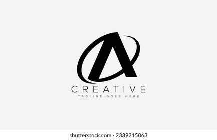 Ilustración vectorial de la plantilla de diseño del logotipo de la letra A.