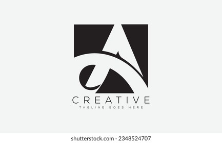 Letter A logo design template vector illustration.