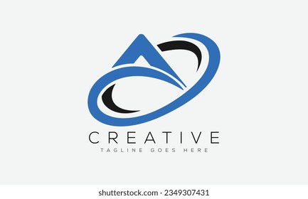Letter A logo design template vector illustration.