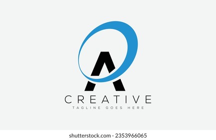 Letter A logo design template vector illustration.