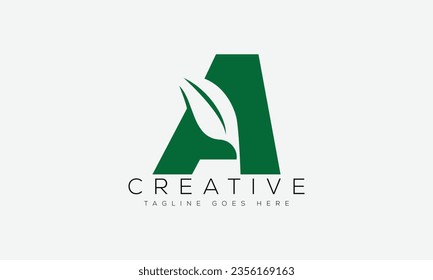 Letter A Logo Design Vorlage Vektorgrafik.