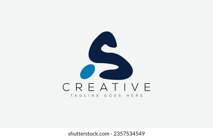 Letter AS logo design template vector illustration.