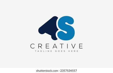 Letter AS logo design template vector illustration.