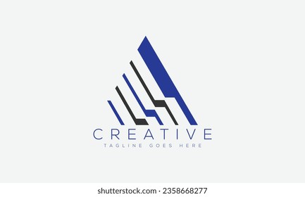 Ilustración vectorial de la plantilla de diseño del logotipo de la letra A.