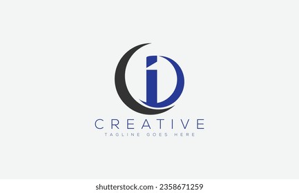 Letter I logo design template vector illustration.