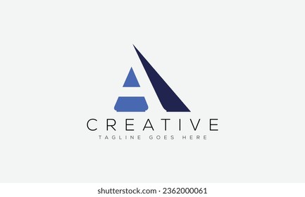 Letter A logo design template vector illustration.