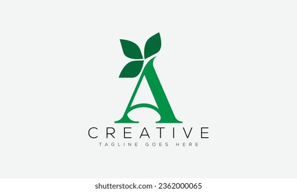 Letter A logo design template vector illustration.