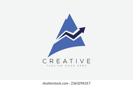 Letter A logo design template vector illustration.