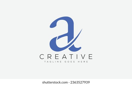Letter A logo design template vector illustration.