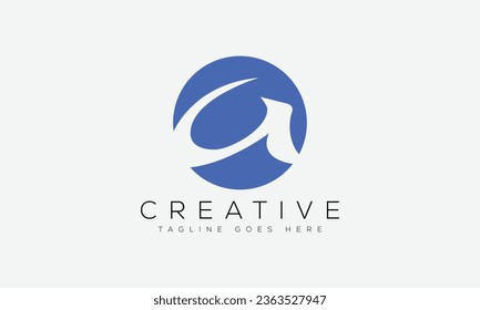 Ilustración vectorial de la plantilla de diseño del logotipo de la letra A.