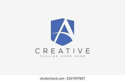 Letter A logo design template vector illustration