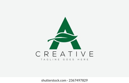 Letter A logo design template vector illustration