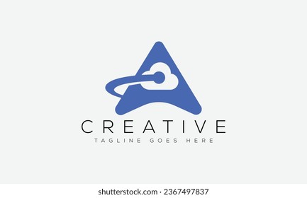 Letter A logo design template vector illustration