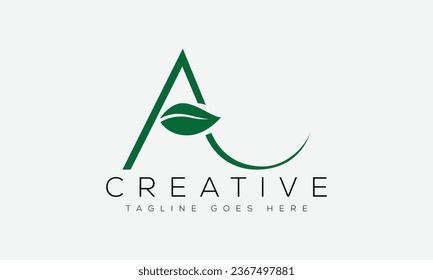 Plantilla de diseño de logotipo Carta A ilustración vectorial