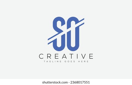 Letter SO logo design template vector illustration