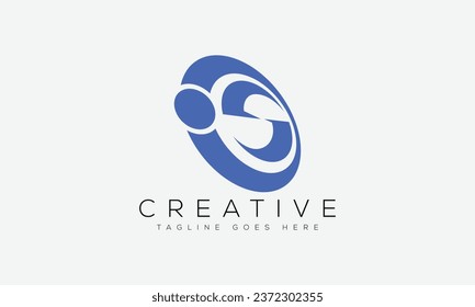 Letter IS logo design template vector illustration